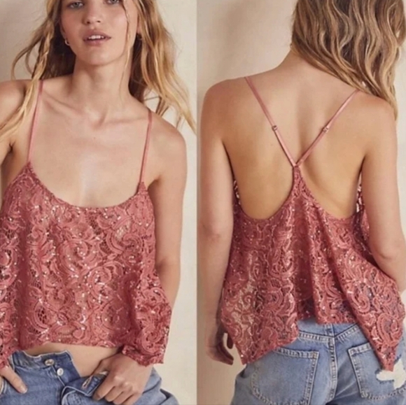 Free People Intimately Best Idea Cami in Rose - Picture 1 of 4